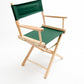 Table Height (18″) Director's Chair - Contemporary - Natural Finish