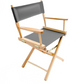 Table Height (18″) Director's Chair - Contemporary - Natural Finish