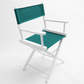 Table Height (18″) Director’s Chair – White Finish