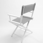 Table Height (18″) Director’s Chair – White Finish