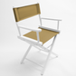 Table Height (18″) Director’s Chair – White Finish
