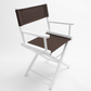 Table Height (18″) Director’s Chair – White Finish
