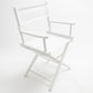 Table Height (18″) Director’s Chair – White Finish