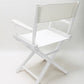 Table Height (18″) Director’s Chair – White Finish