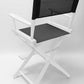 Counter Height (24″) Director’s Chair – White Finish