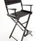 Bar Height (30″) Director’s Chair – Black Finish