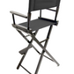Bar Height (30″) Director’s Chair – Black Finish