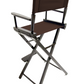 Bar Height (30″) Director’s Chair – Black Finish
