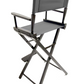 Bar Height (30″) Director’s Chair – Black Finish