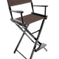 Bar Height (30″) Director’s Chair – Black Finish