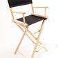 Bar Height (30″) Director’s Chair – Natural Finish