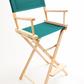Bar Height (30″) Director’s Chair – Natural Finish