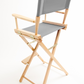 Bar Height (30″) Director’s Chair – Natural Finish