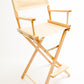 Bar Height (30″) Director’s Chair – Natural Finish