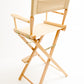 Bar Height (30″) Director’s Chair – Natural Finish