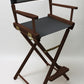 Bar Height (30″) Director’s Chair – Walnut Finish