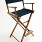 Bar Height (30″) Director’s Chair – Walnut Finish