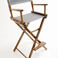 Bar Height (30″) Director’s Chair – Walnut Finish