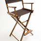 Bar Height (30″) Director’s Chair – Walnut Finish