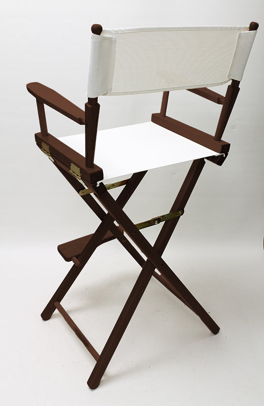 Bar Height (30″) Director’s Chair – Walnut Finish