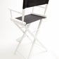 Bar Height (30″) Director’s Chair – White Finish