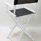 Bar Height (30″) Director’s Chair – White Finish