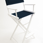 Bar Height (30″) Director’s Chair – White Finish