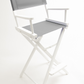 Bar Height (30″) Director’s Chair – White Finish