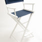 Bar Height (30″) Director’s Chair – White Finish