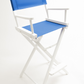 Bar Height (30″) Director’s Chair – White Finish