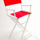 Bar Height (30″) Director’s Chair – White Finish