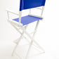 Bar Height (30″) Director’s Chair – White Finish