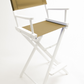 Bar Height (30″) Director’s Chair – White Finish