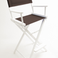 Bar Height (30″) Director’s Chair – White Finish