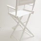 Bar Height (30″) Director’s Chair – White Finish