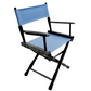Table Height (18″) Director’s Chair – Gold Medal Classic Black Finish