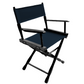 Table Height (18″) Director’s Chair – Gold Medal Classic Black Finish