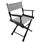 Table Height (18″) Director’s Chair – Gold Medal Classic Black Finish