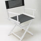 Table Height (18″) Director’s Chair – Gold Medal Classic White Finish