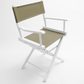 Table Height (18″) Director’s Chair – Gold Medal Classic White Finish