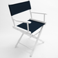Table Height (18″) Director’s Chair – Gold Medal Classic White Finish