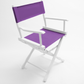 Table Height (18″) Director’s Chair – Gold Medal Classic White Finish