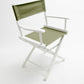 Table Height (18″) Director’s Chair – Gold Medal Classic White Finish