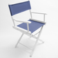 Table Height (18″) Director’s Chair – Gold Medal Classic White Finish