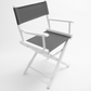 Table Height (18″) Director’s Chair – Gold Medal Classic White Finish