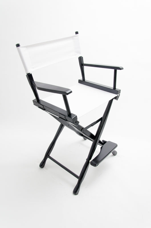 Counter Height (24″) Director’s Chair – Gold Medal Classic Black Finish