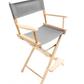 Counter Height (24″) Director’s Chair – Gold Medal Classic Natural Finish