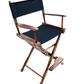 Counter Height (24″) Director’s Chair – Gold Medal Classic Walnut Finish
