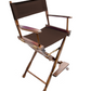 Counter Height (24″) Director’s Chair – Gold Medal Classic Walnut Finish