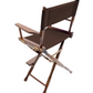 Counter Height (24″) Director’s Chair – Gold Medal Classic Walnut Finish